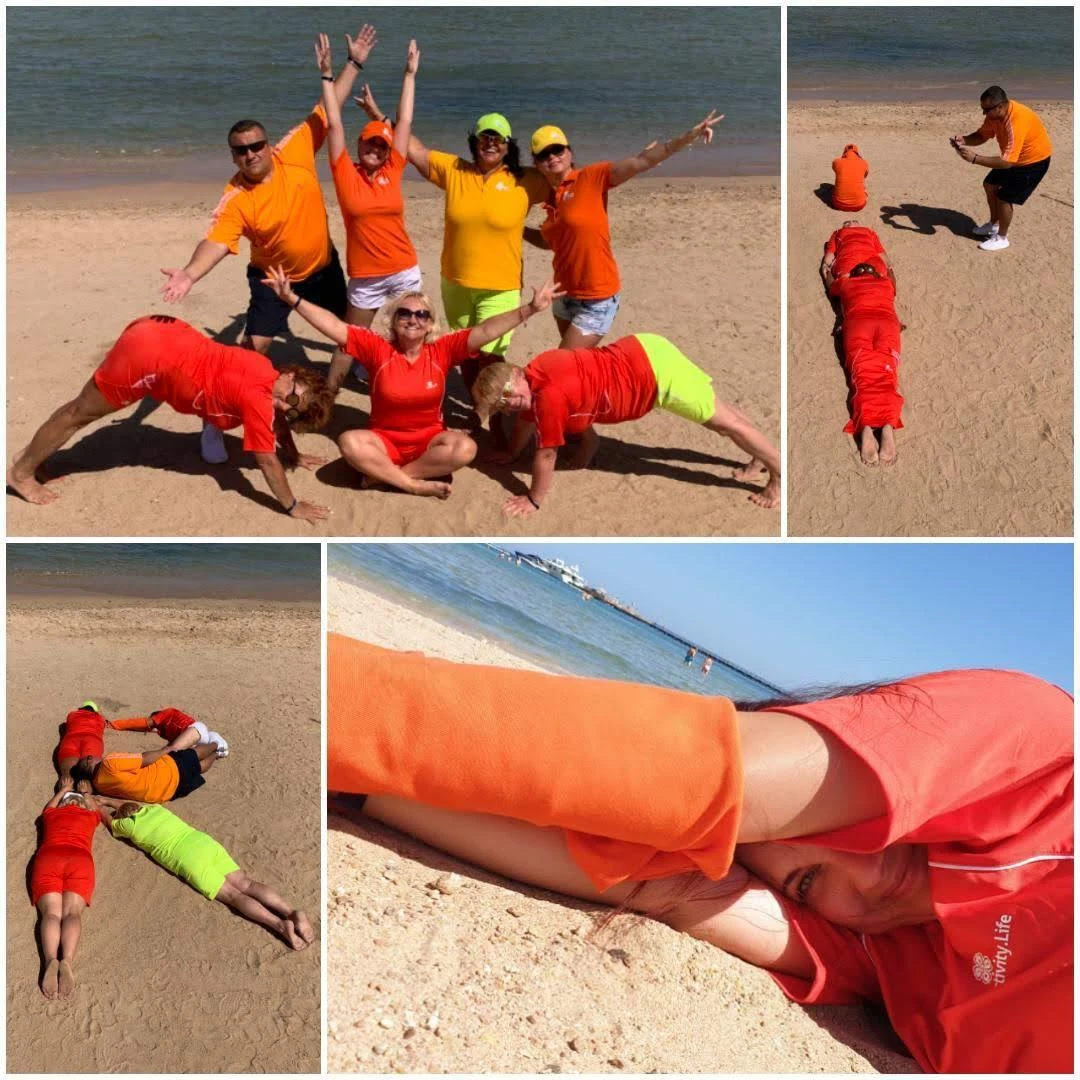 Sport und gute Laune am Strand