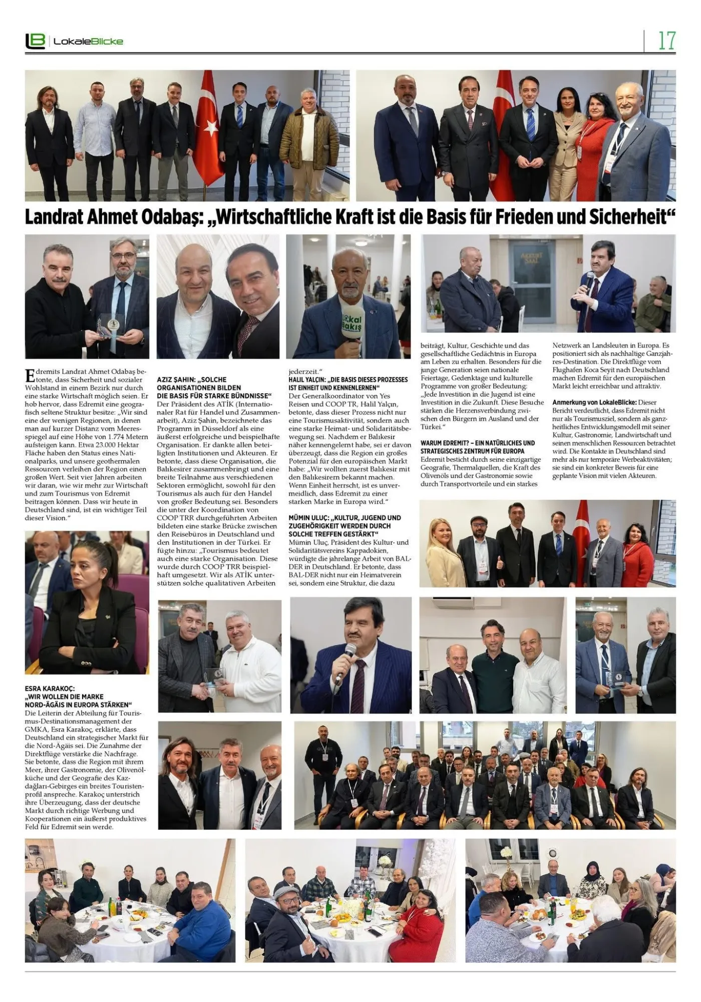 Lokale Blicke · Seite 17: Stimmen der Delegation aus Edremit