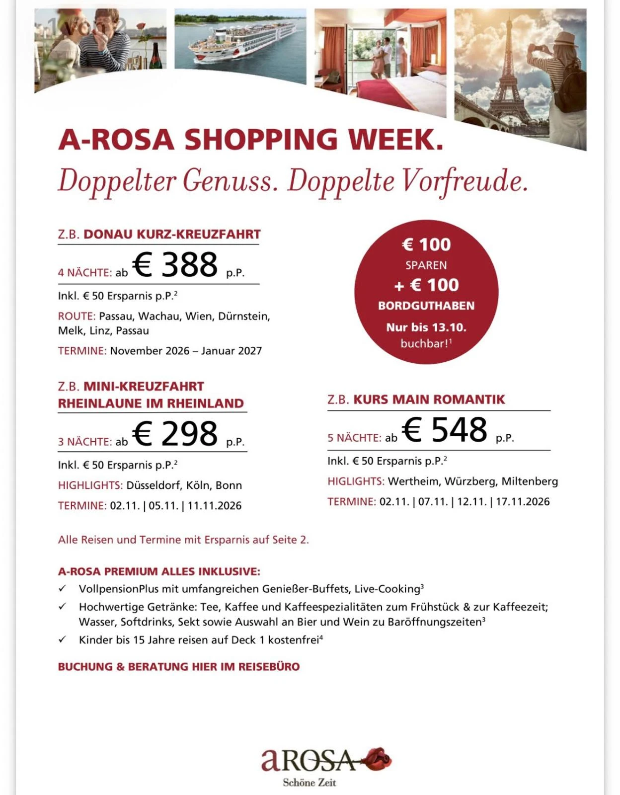 A-ROSA Flusskreuzfahrten · Shopping Week