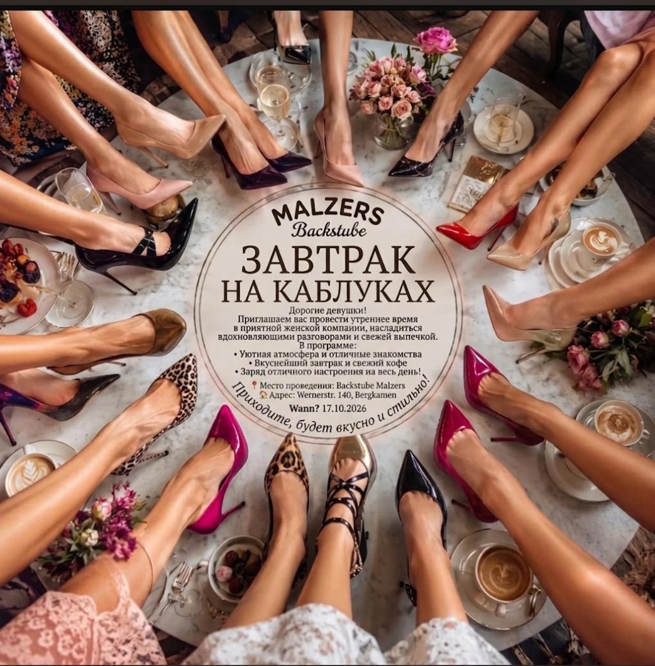 Frühstück auf High Heels · Damen-Frühstück